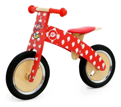 Bicicleta Triciclo De Madera Aprendizaje Equilibrio Niños 