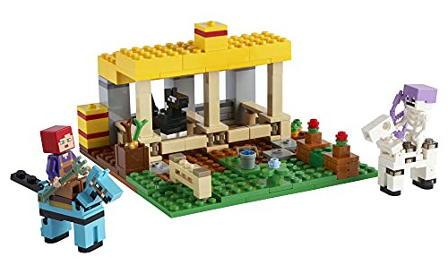 Kit De Construcción Lego Minecraft El Establo De Caballos 21