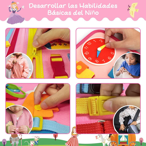 R0x Libro Sensorial, Tablero Montessori Ocupado, Juguetes /