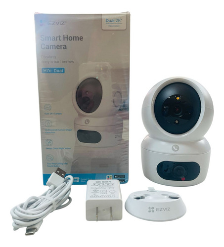 Kit Mextec Ezviz H7c 3 Pzas Cámara Pt Doble Lente / 4 Megapíxel / Wi-fi / Ia Detección Humana / Visión Nocturna A Color / Audio Bidireccional