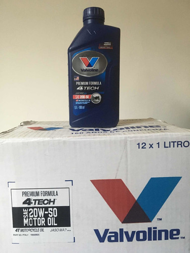 Aceite Valvoline 20w50 Mineral 4t. Para Moto.