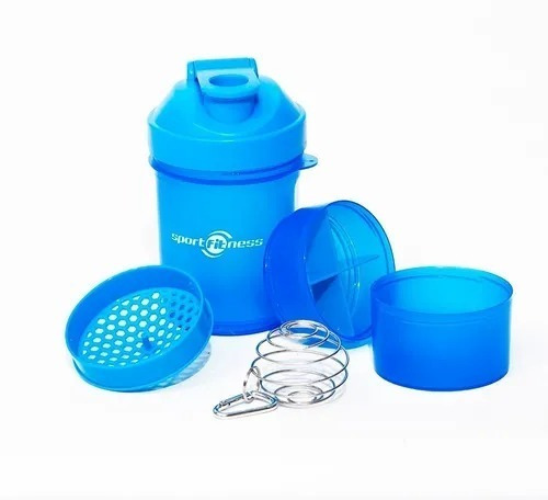 Mezclador Proteina Shaker Termo Sport Fitness Compartimiento