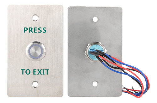 Pulsador De Salida Dc12 ~ 24 V, Puerta Metálica Para Abrir Y