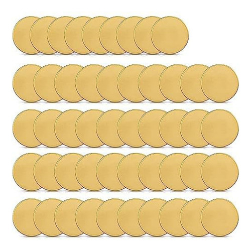 50 Monedas En Blanco Para Grabar, 40 Mm Diámetro Con Arco ,