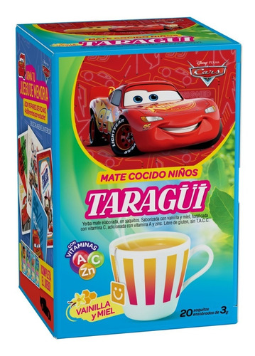 Imagen 2 de 6 de Mate Cocido Taragüi Niños 20 Saq X 10 Unidades