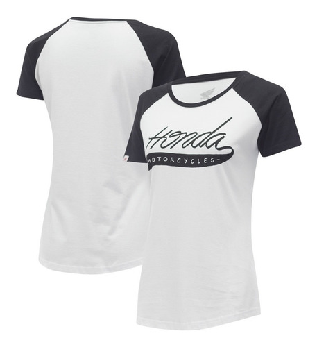Camiseta Moto Honda Feminina Motorcycles - Coleção Asa Vintage - Produto Oficial