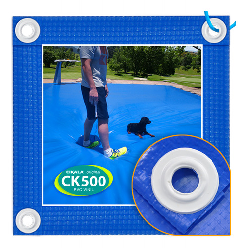 Capa De Piscina 15 Em 1 Pvc 500 Segurança+térmica 8x4 M