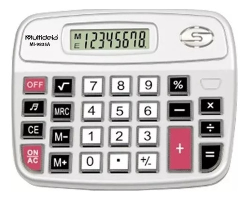 Calculadora De Mesa (comercio, Escritório Etc.) C/ Cor Prata