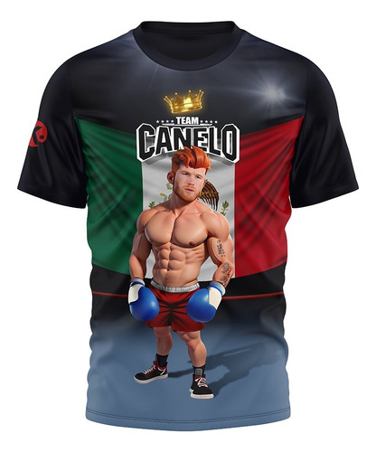 Remera Kapho Boxeo Canelo Team Mexxico Entrenamiento Adultos