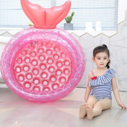 Bañera De Juego De Sirena Rosa Piscina Inflable Los 90cm