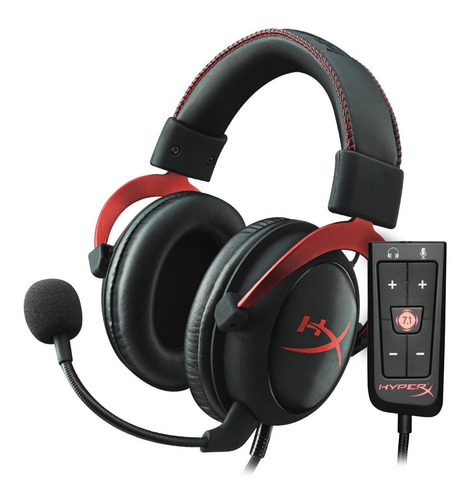 Auriculares gamer HyperX Cloud II KHX-HSCP rojo con luz LED