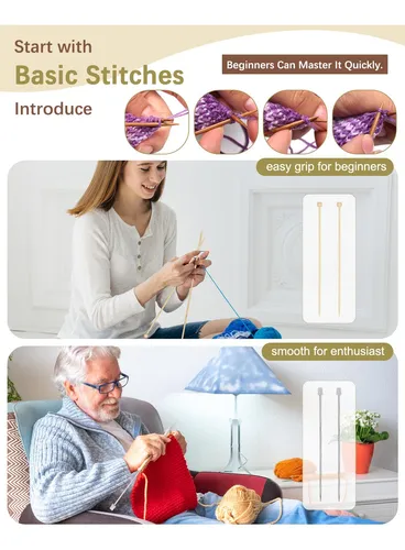 Kit De Tejer Katech Para Principiantes - Hilo Y Agujas