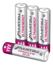Comprar Pilas Recargables Baterías Aaa Mitzu 4 Piezas Aaa 850 Mah