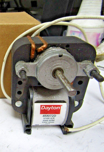  New Dayton 4m072 Shaded Pole Fan Motor 1/100 Hp 3000 Aak