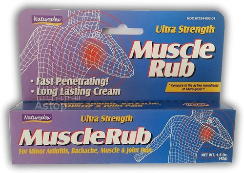 Ungüento Muscle Rub para artritis y dolor muscular en la parte inferior de la espalda, fragancia mentolada