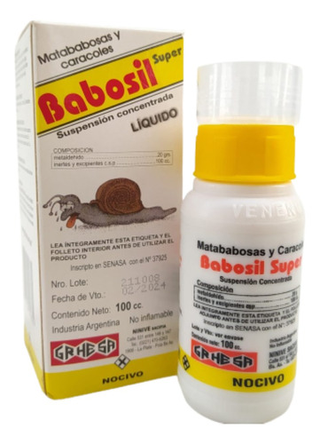 Mata Babosas Babosil Super- Liquido 100cc