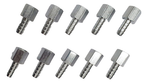 Espigão Adaptador Fixo Fêmea 1/4 X 5/16 - Kit 10 Unidades