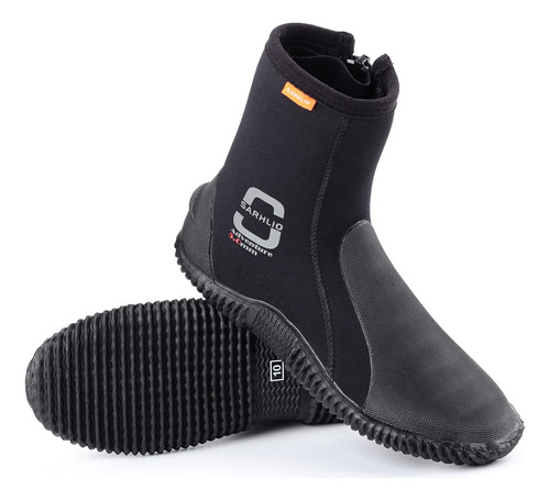 Sarhlio Botas De Buceo De Neopreno Con Cremallera De 0.197in