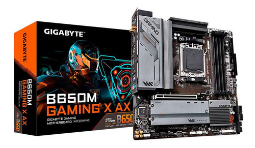 Placa Mãe Gigabyte B650m Gaming X Ax, Amd Am5, M Atx, Ddr5