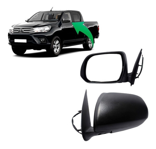 Espejo Izquierdo Para Toyota Hilux 3.0 2012 2015 Eléctrico 