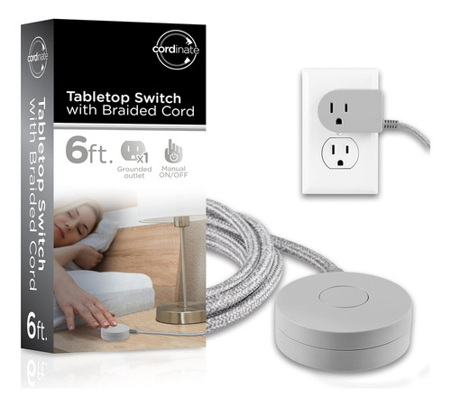 Cable De Extensión De Cordón Con Enchufe Del Interruptor, De