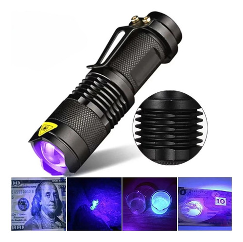 Linterna Uv 395 - Luz Ultravioleta Detector De Billetes