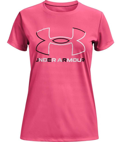 Camiseta Under Armour Tech Big Logo Para Niñas 1366080-653-