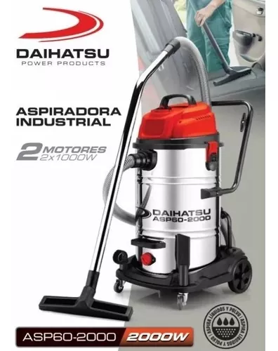 Aspiradora Industrial 60lts 2000w - 2 Motores Daihatsu - $ 19.990