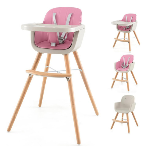 Silla Alta De Miel Joy, Silla De Madera De Comer Y Cultivar