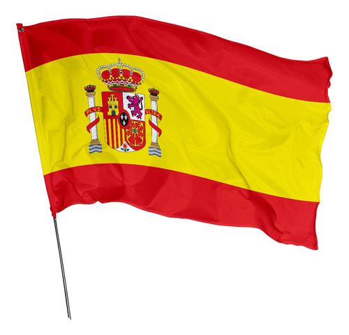 Bandeira Da Espanha   1,45m X 1m Cor
