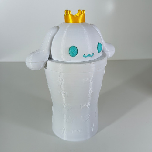 Vaso-infantil-sanrio-cinnamoroll-hello Kitty-300ml-plastico Blanco