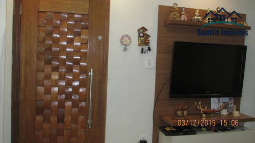Imagem 4 de 29 de Sobrado Com 2 Dormitórios (01 Suíte)espaço Gourmet,02 Vagas Cobertas À Venda, 137 M² Por R$ 430.000 - Vila Alzira - Santo André/sp - So0294