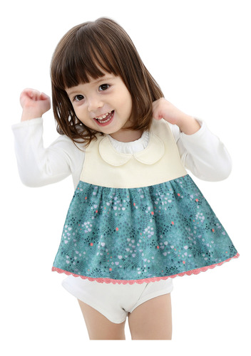Babero Princesa Niña Con Botón A Presión Ajustable