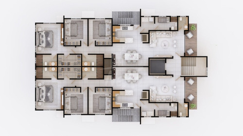 Imagen 9 de 12 de Apartamentos En Planos Proyecto Con Piscina, Ascensor Y Gym (hfa-240)