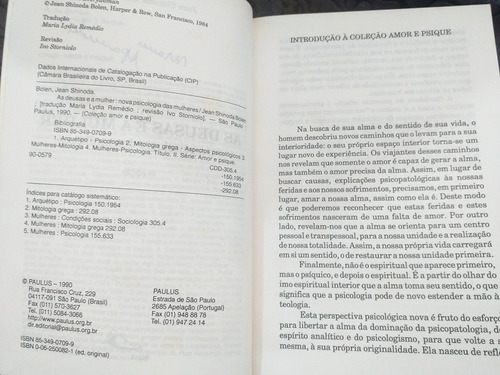 As Deusas E A Mulher Nova Psicologia Das Mulheres (Usado)