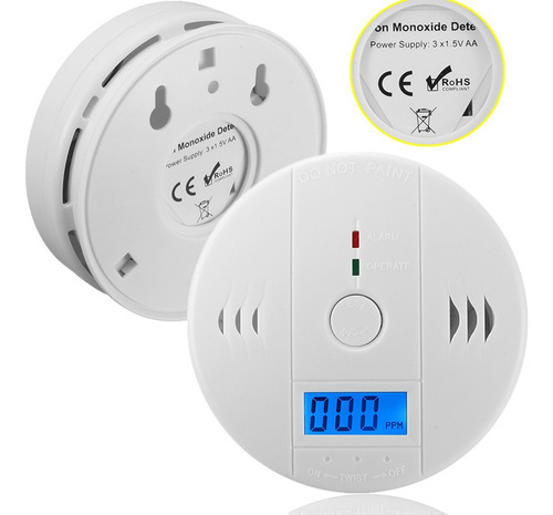 Alarma Detector De Gas Y Humo Monoxido De Carbono Alarma 