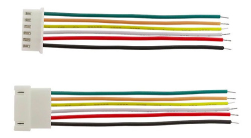 20 Pares Conectores Jst Xh 2.54 6 Pines 340mm Cable 26 Awg