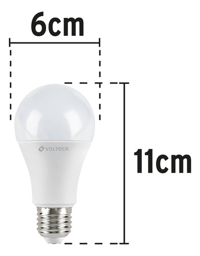 Foco Led T. Bulbo 12 W Luz De Dia Voltech 46860