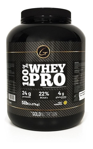 Proteina Whey Protein 100% Whey Pro Gold Nutrition 5 Lb