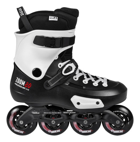 Patines Freeskate Zoom Pro 80 Powerslide Black White