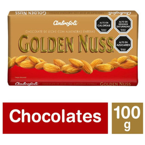 Chocolate Golden Nuss De Ambrosoli Tableta De 100gr