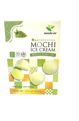 Dulce Japones Mochi Ice Estilo Kyoto De Helado Matcha