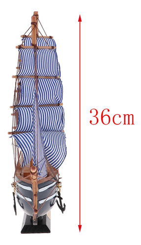 Modelo De Barco Pirata 360x85x410mm