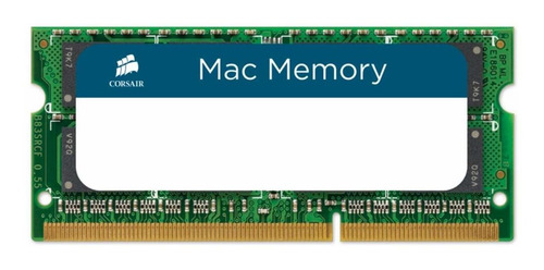 Memoria RAM Apple SODIMM gamer color verde 16GB 2 Corsair CMSA16GX3M2A1333C9