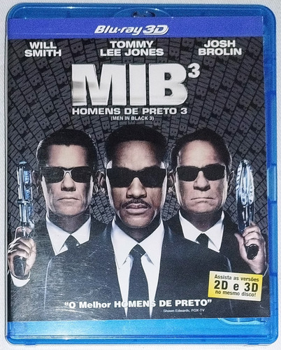 Bluray + 3d - Men In Black 3 ( Mib 3 )