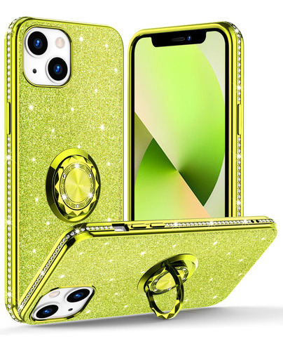 Funda Ocyclone iPhone 13-verde Fosforescente