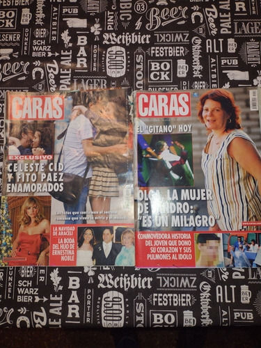 Lote De 2 Revistas Caras//sandro,etc