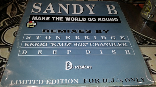 Sandy B Make The World Go Round Vinilo Maxi Limited Italy 96