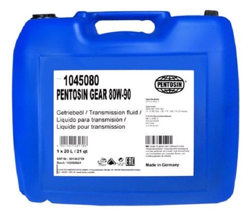 Aceite Transmision Pentosin Gear 80w-90 20l