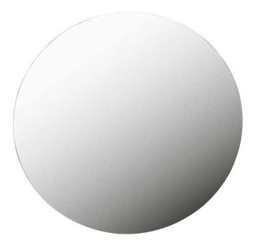 Espelho Redondo 4mm 85cm Moldura Lapidado Sem Moldura